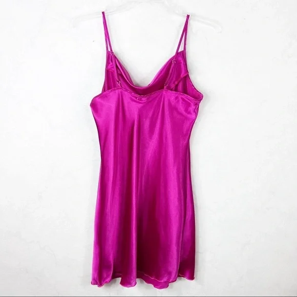 [Bebe] Fuchsia Pink Satin Dress - Picture 8 of 8